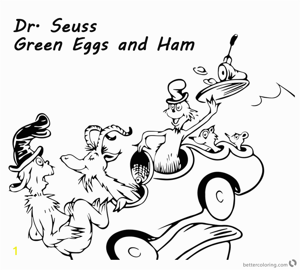 Dr Seuss Coloring Pages Green Eggs and Ham Dr Seuss Green Eggs and Ham Coloring Pages Could Not with