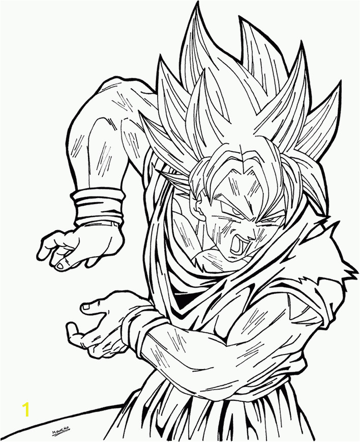 dragon ball z coloring pages goku super saiyan 5
