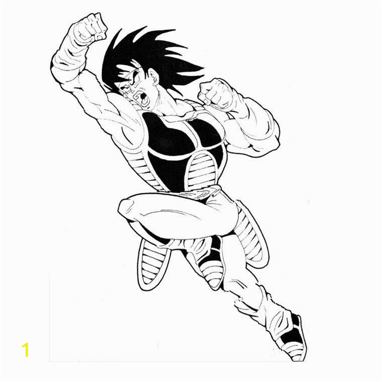 simple dragon ball z coloring pages for adults