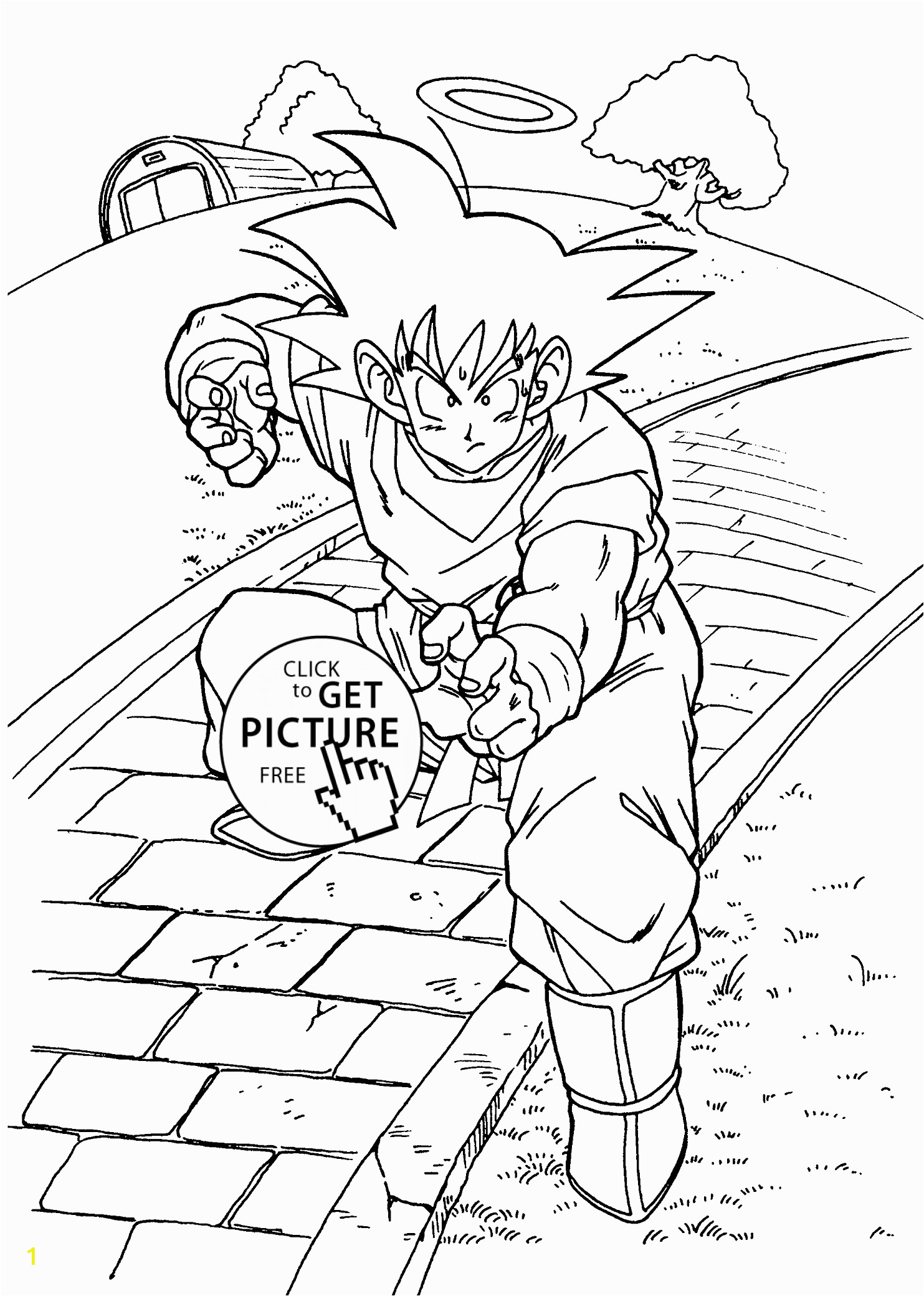 dragon ball z coloring pages for kids printable free