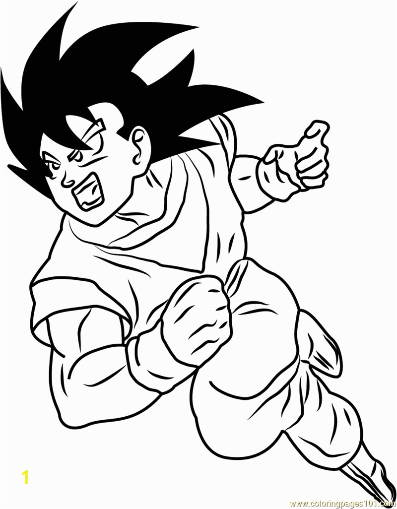 dragon ball z coloring page