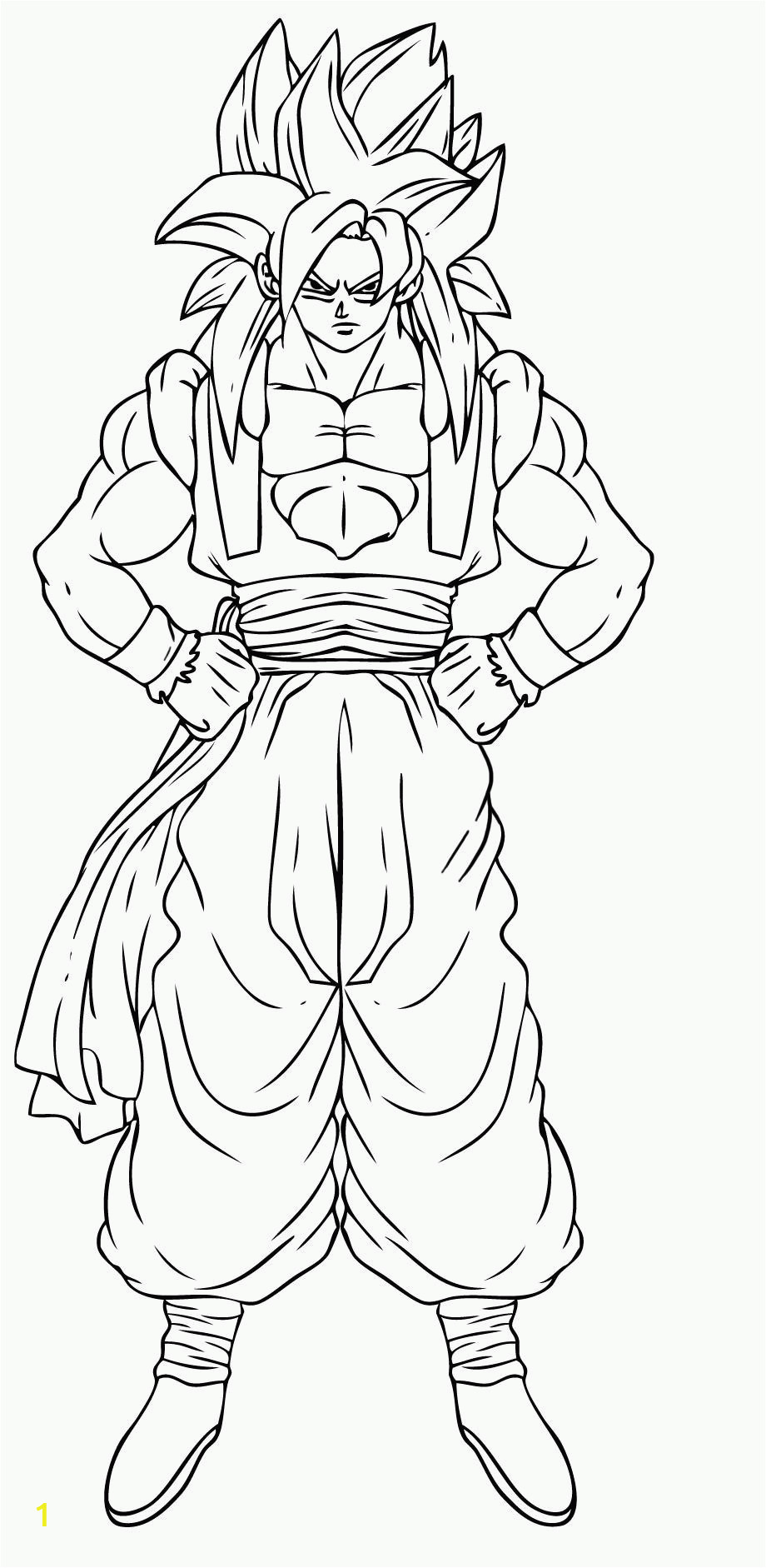 dragon ball z go a coloring pages