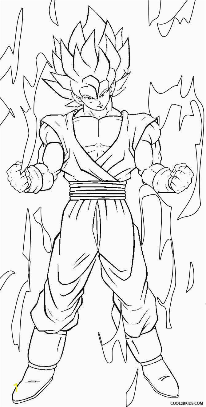 Dragon Ball Z Goku Coloring Pages Printable Printable Goku Coloring Pages for Kids