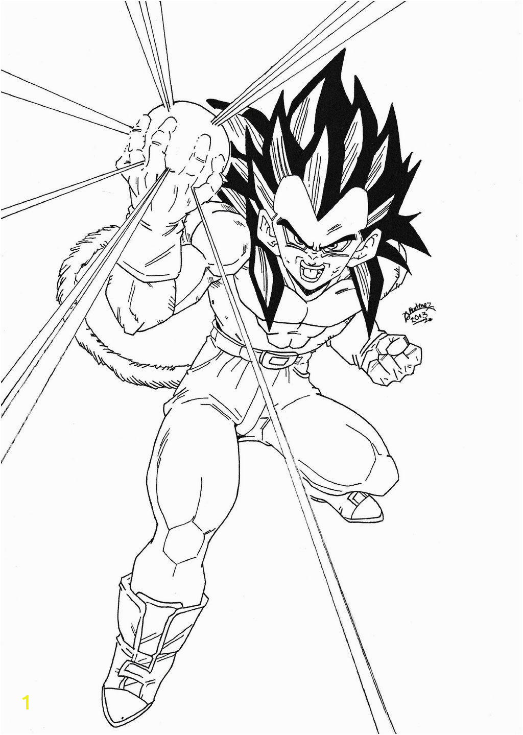 Dragon Ball Z Gt Coloring Pages Dragonball Gt Ve A Ssj4 Lineart Di 2020