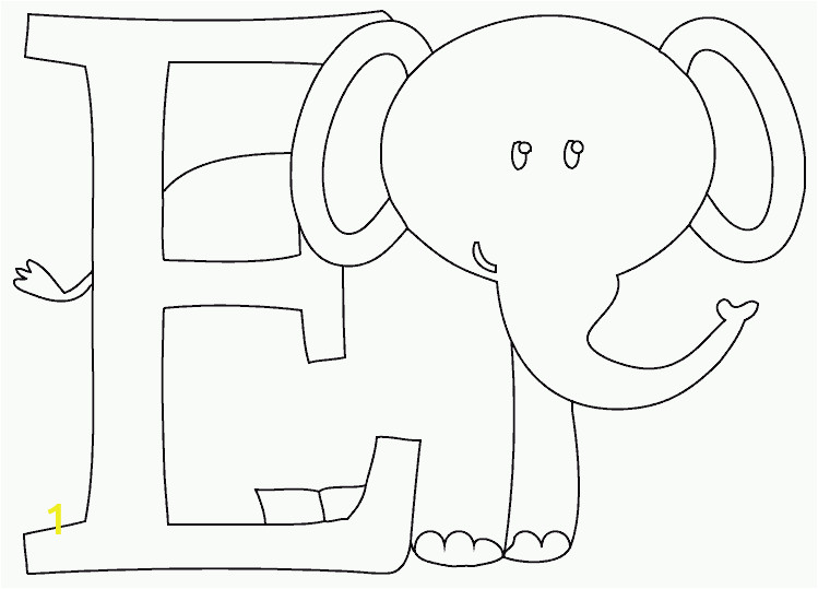 E is for Elephant Coloring Pages E is for Elephant Coloring Page Coloring
