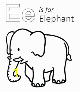 learning letter e in the alphabet