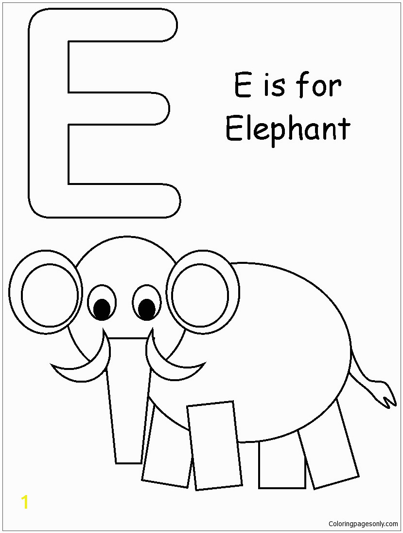 letter e is for elephant 1