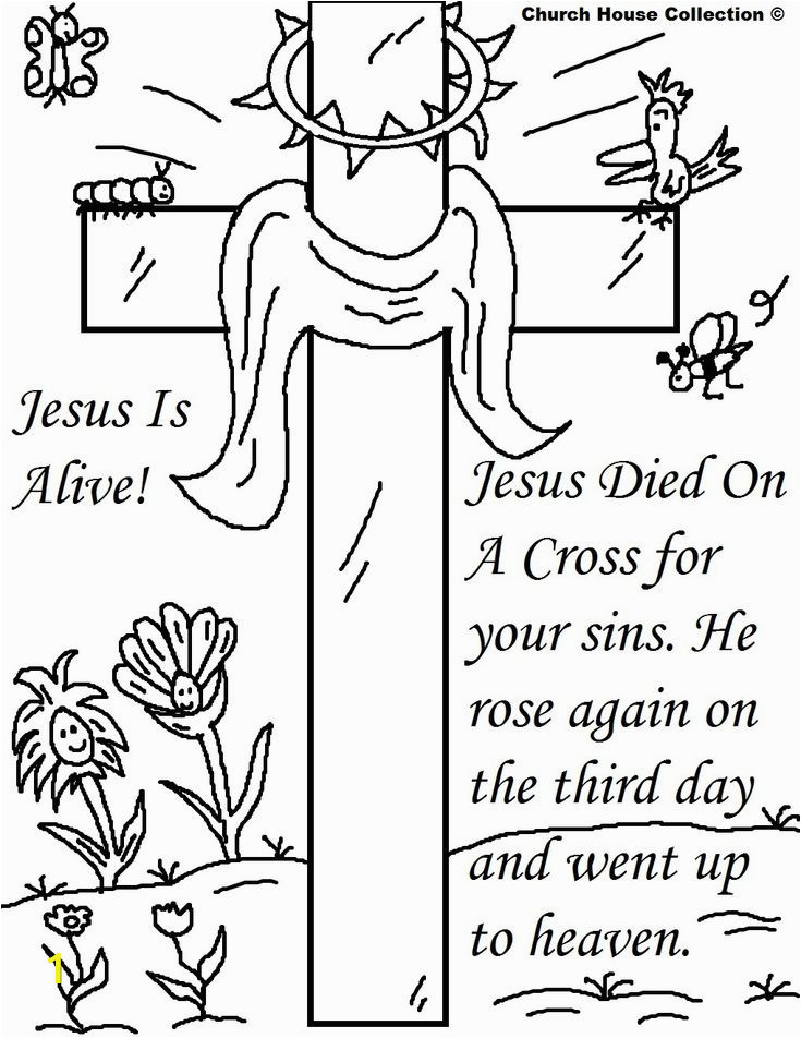 Easter Coloring Pages Jesus is Alive 25 Religious Easter Coloring Pages