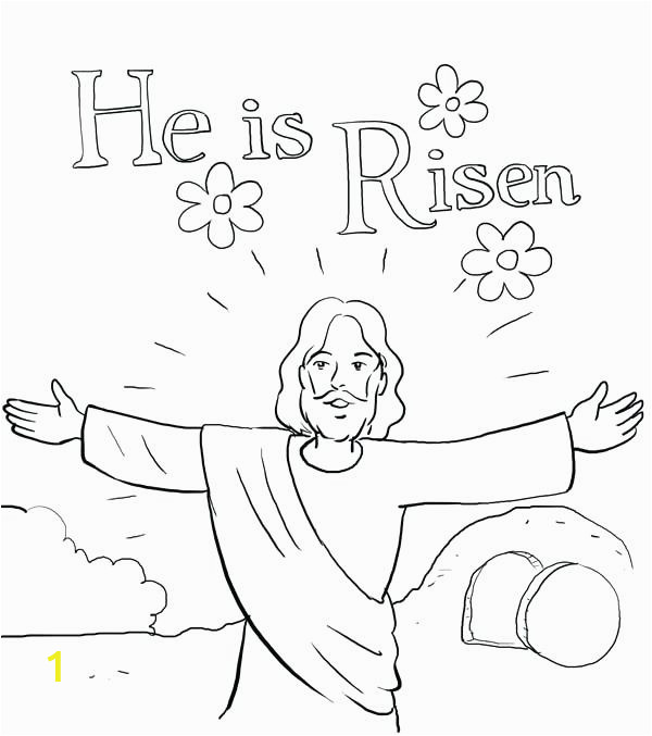 jesus is alive coloring page