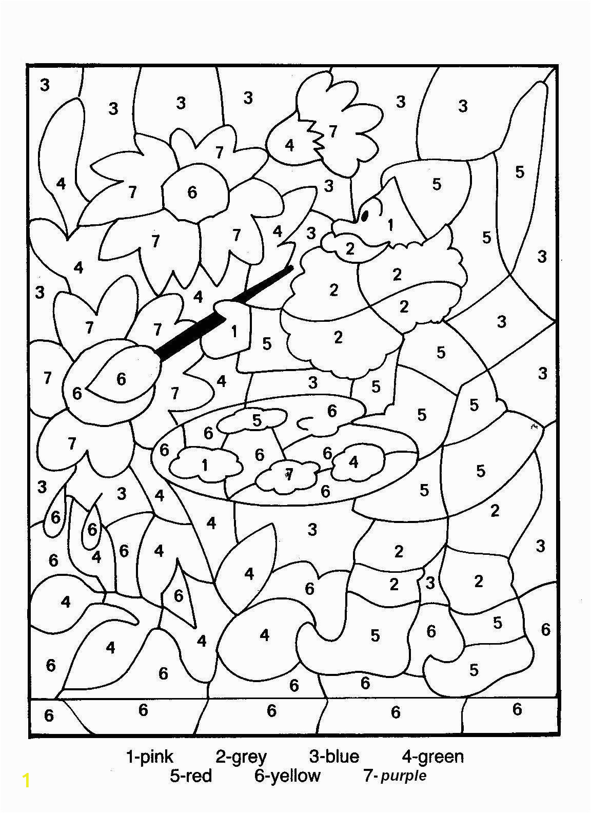 Easy Color by Number Coloring Pages Adult Color by Numbers Best Coloring Pages for Kids