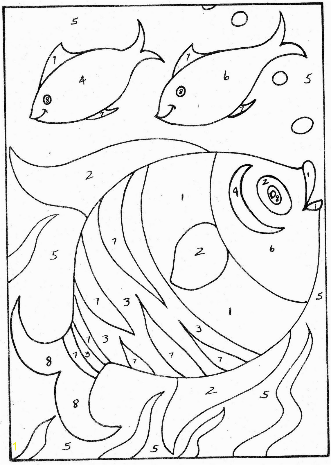 Easy Color by Number Coloring Pages Coloring Pages for Kids Simple Color by Number Simple