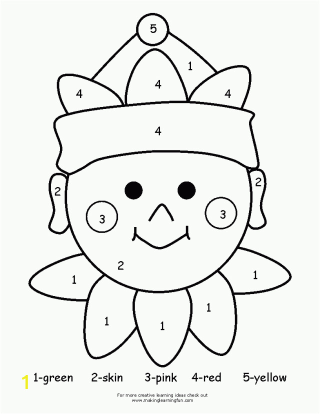 Easy Color by Number Coloring Pages Easy Color by Number Coloring Home