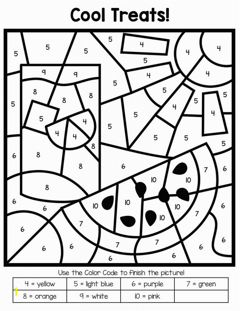 Easy Color by Number Coloring Pages Free Printable Color by Number Coloring Pages Best