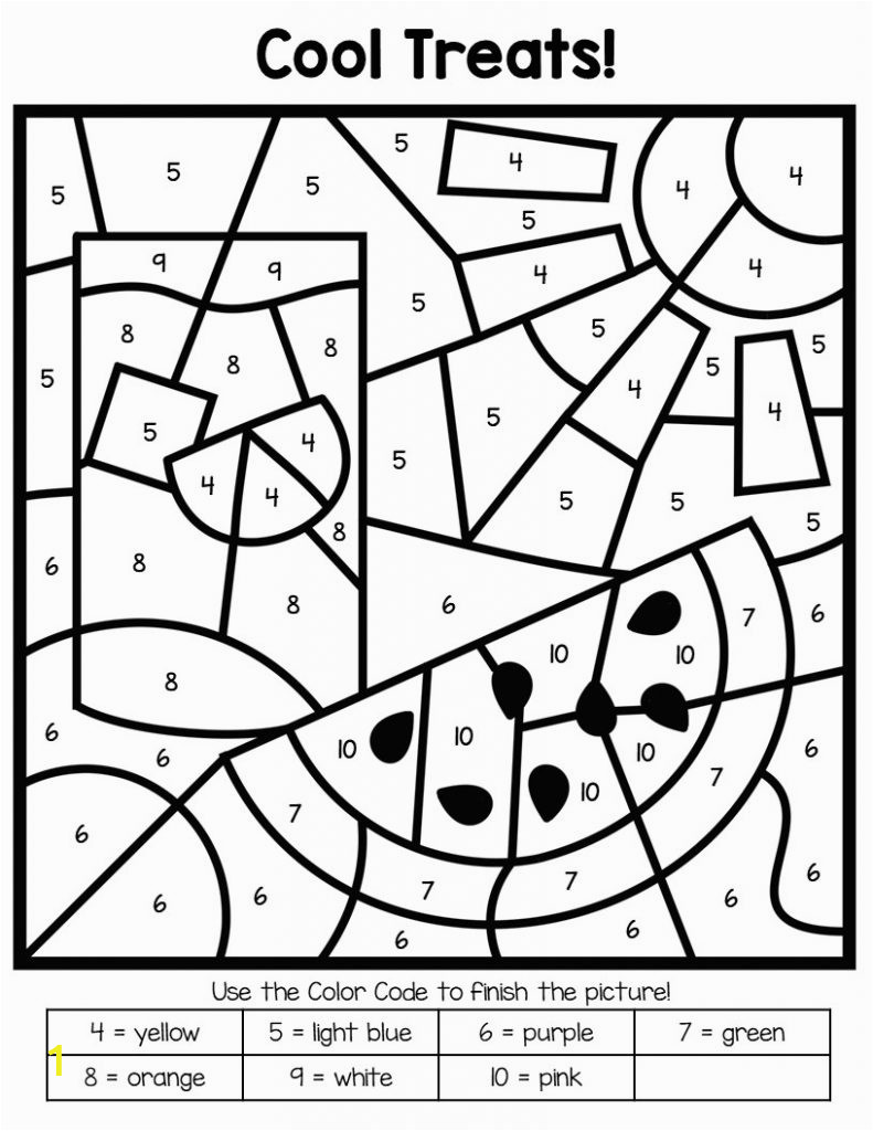 free printable color number coloring pages