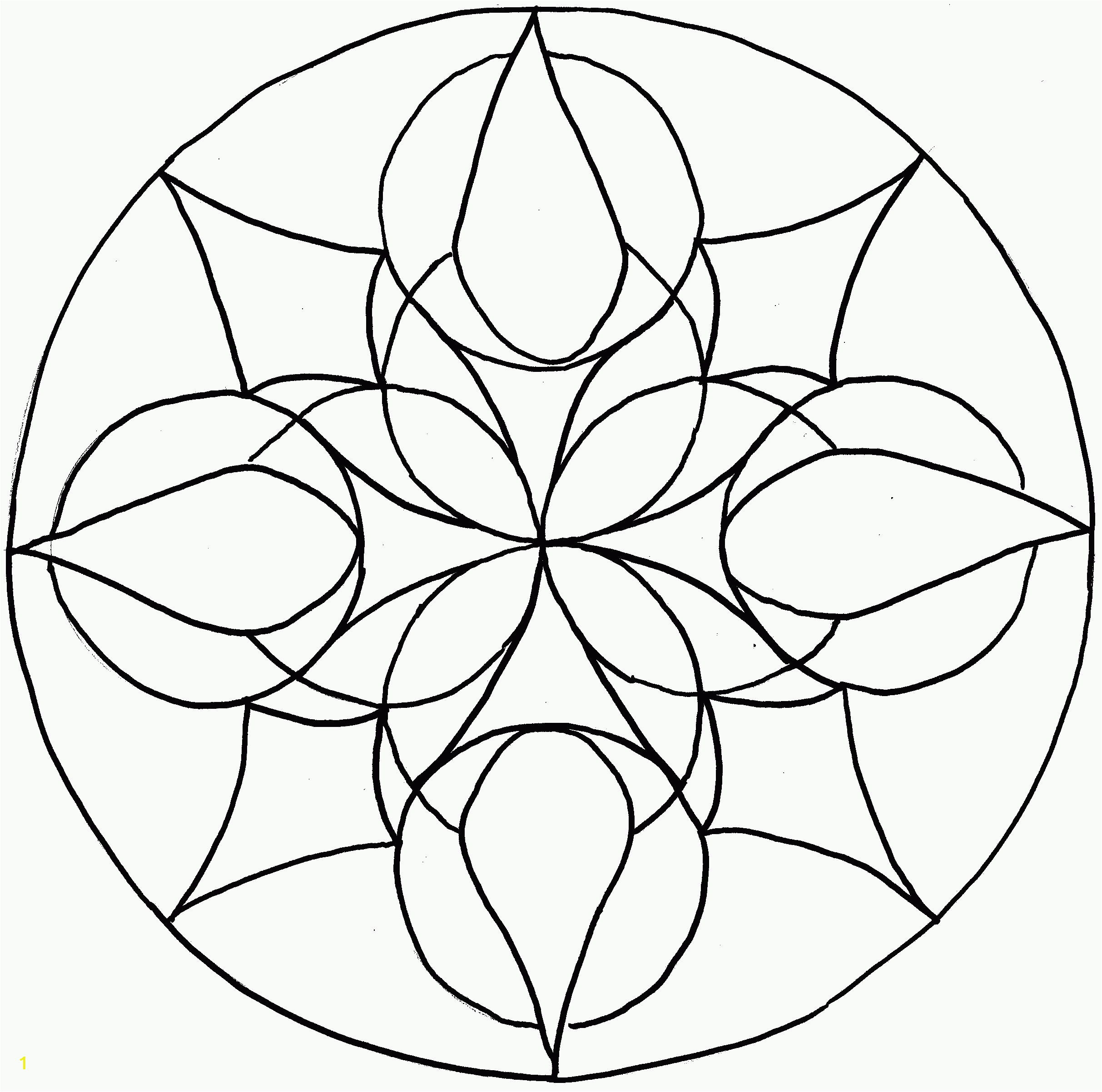 simple mandala coloring page