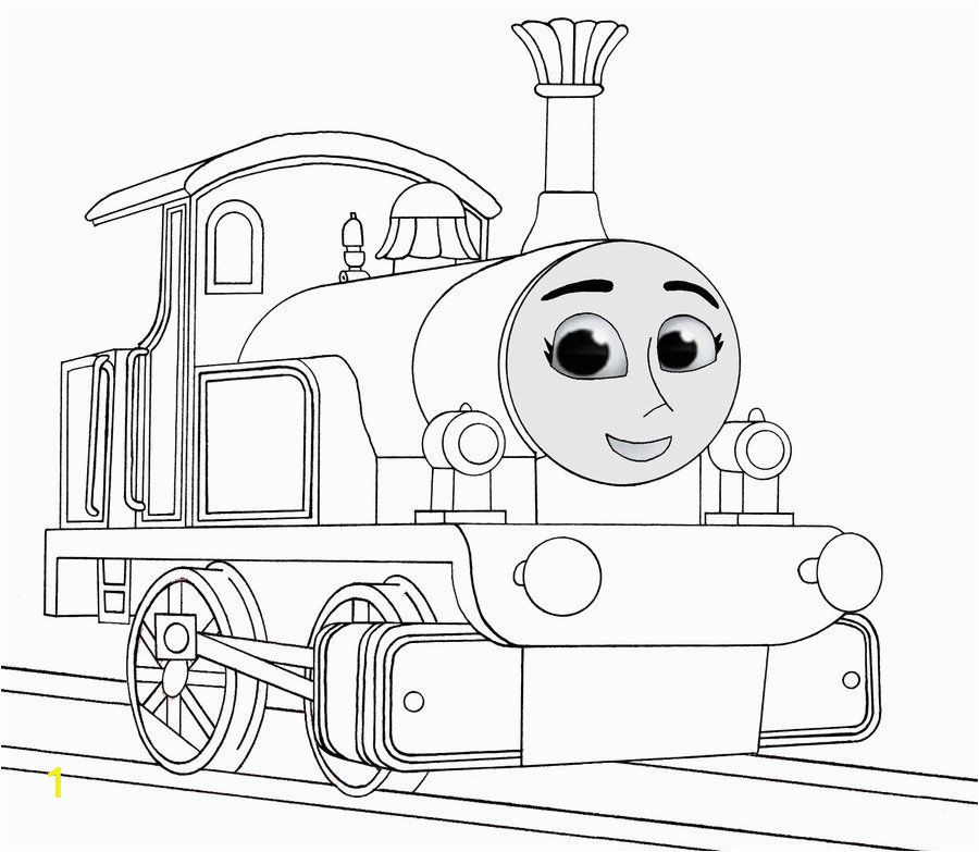 thomas train easy coloring pages