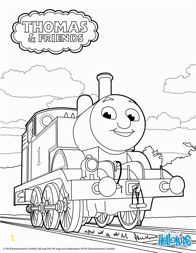 thomas train easy coloring pages