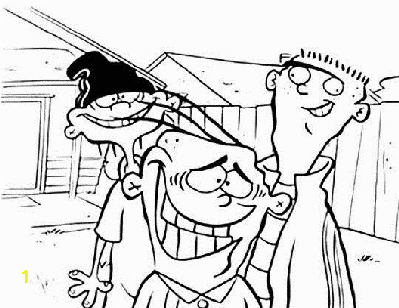 ed edd n eddy coloring lesson kids coloring page