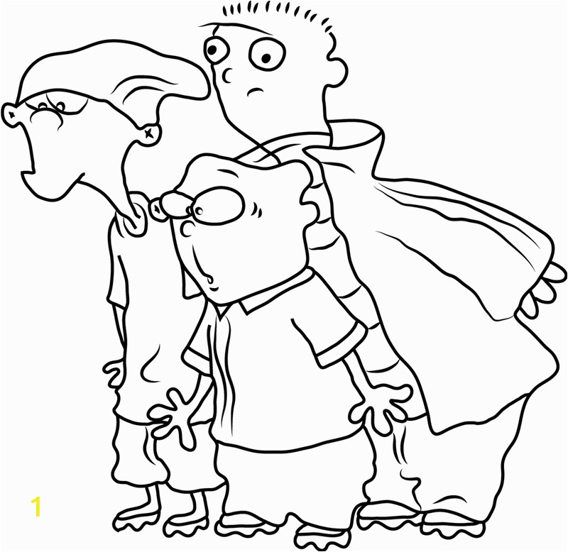 ed edd n eddy coloring lesson kids coloring page