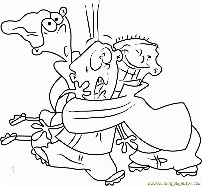 ed edd n eddy having fun coloring page