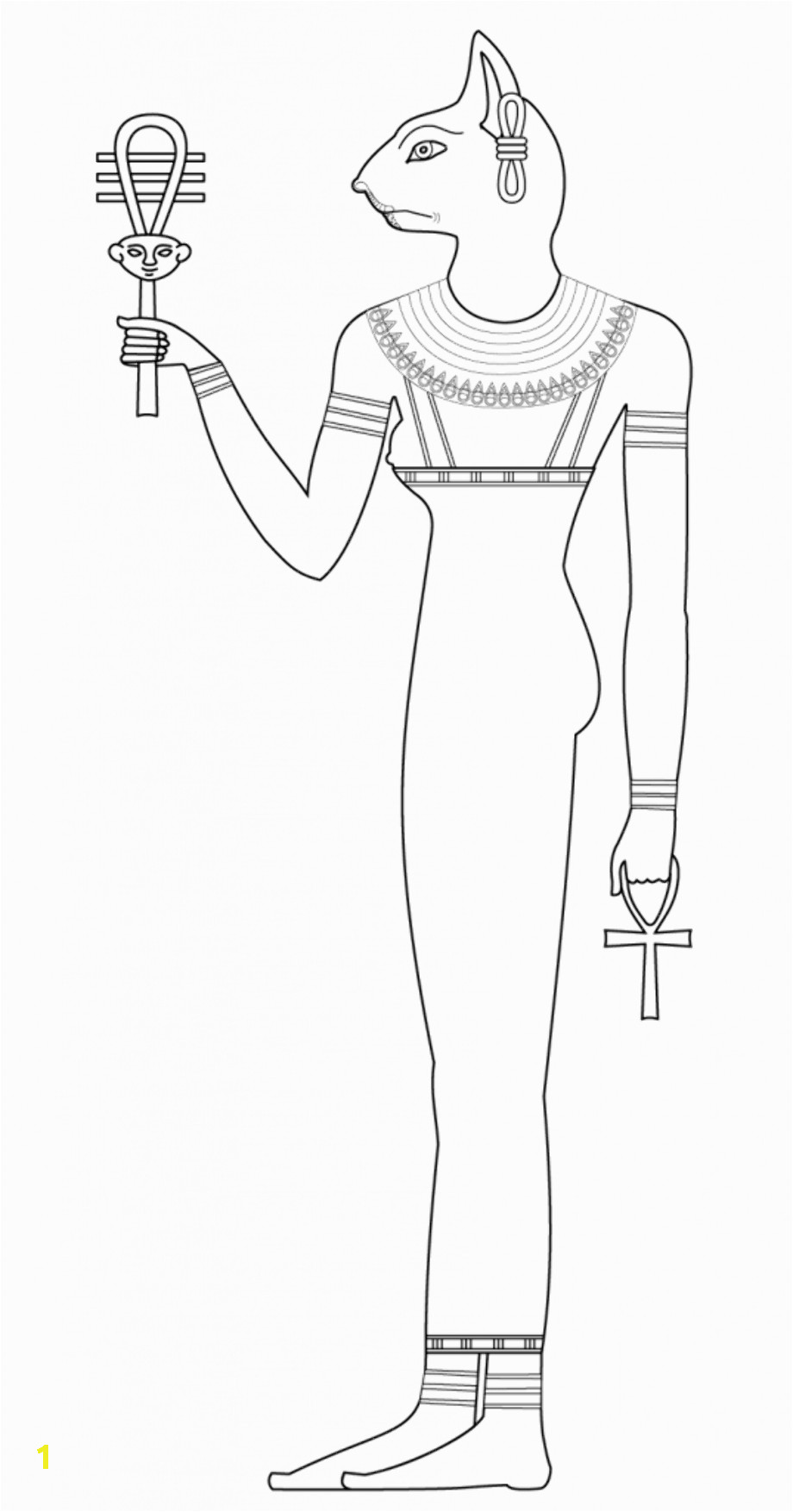 Anubis coloring egyption god