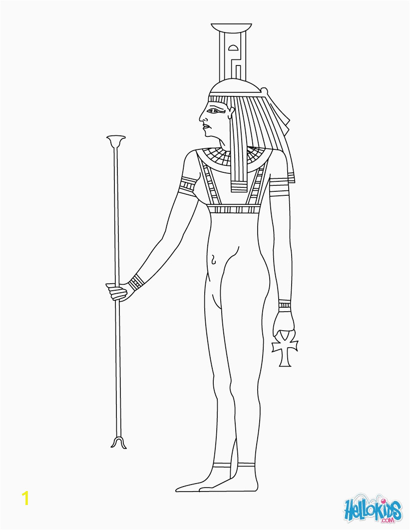 egyptian god coloring pages