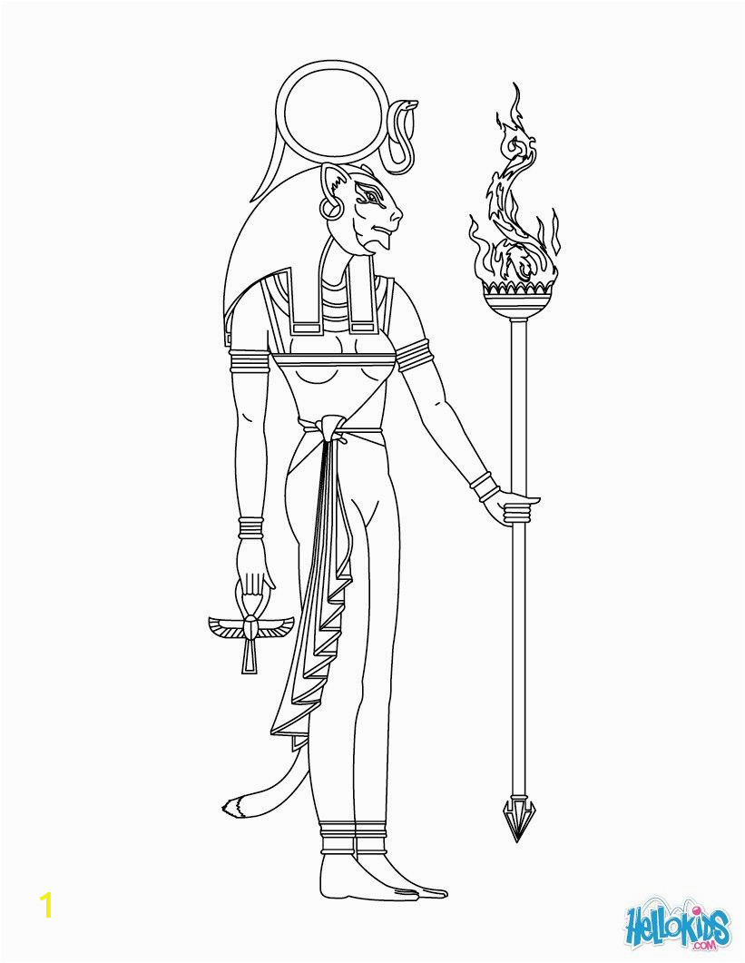 Egyptian Gods and Goddesses Coloring Pages Egyptian Gods and Goddesses Coloring Pages