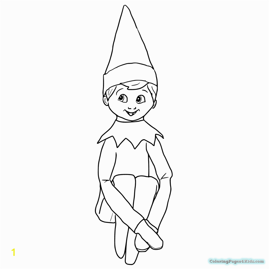elf on the shelf coloring pages 1017