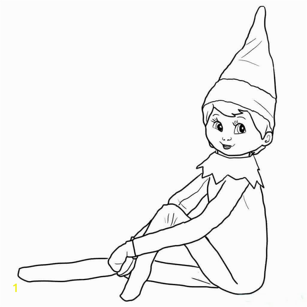 elf on the shelf coloring pages