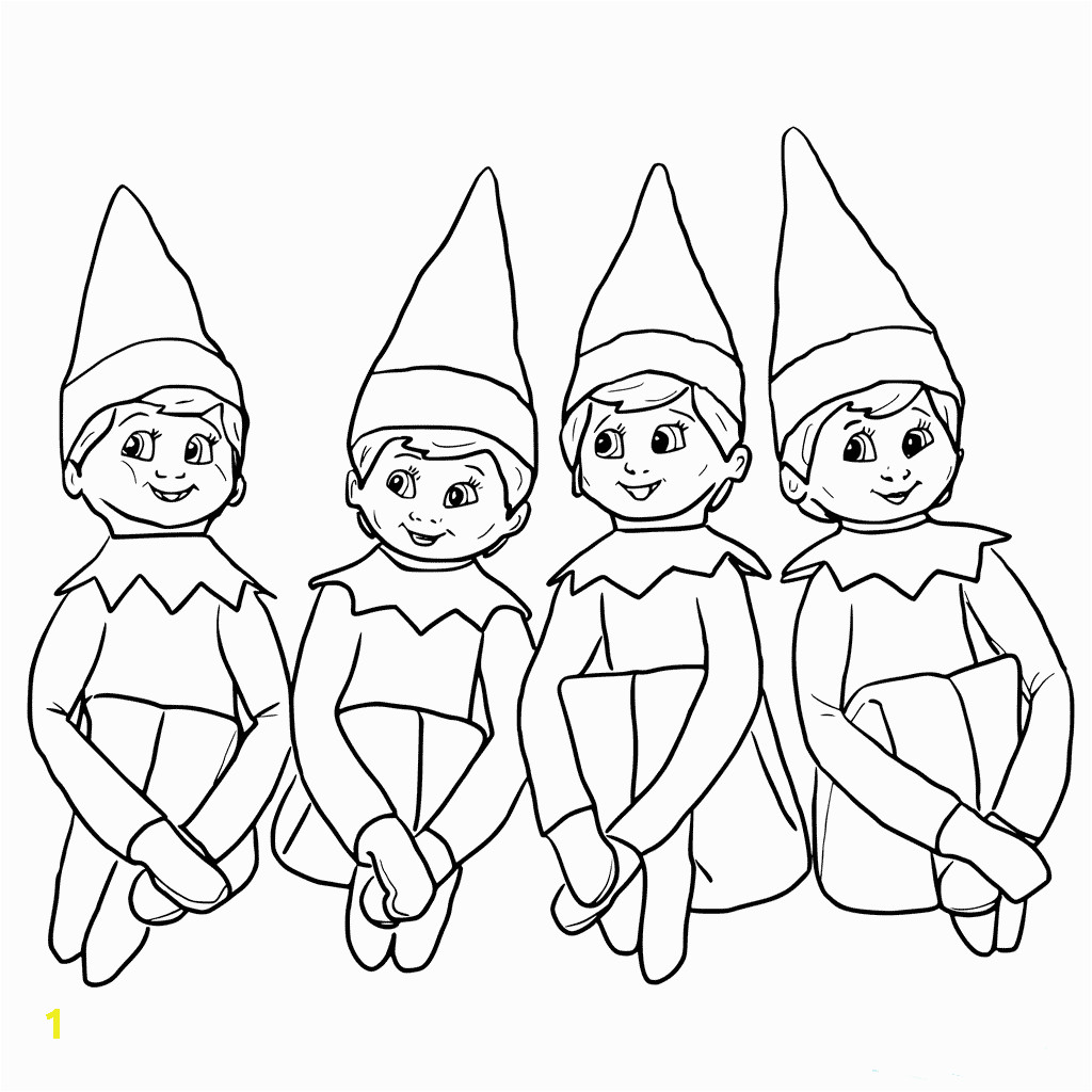 elf on the shelf coloring pages