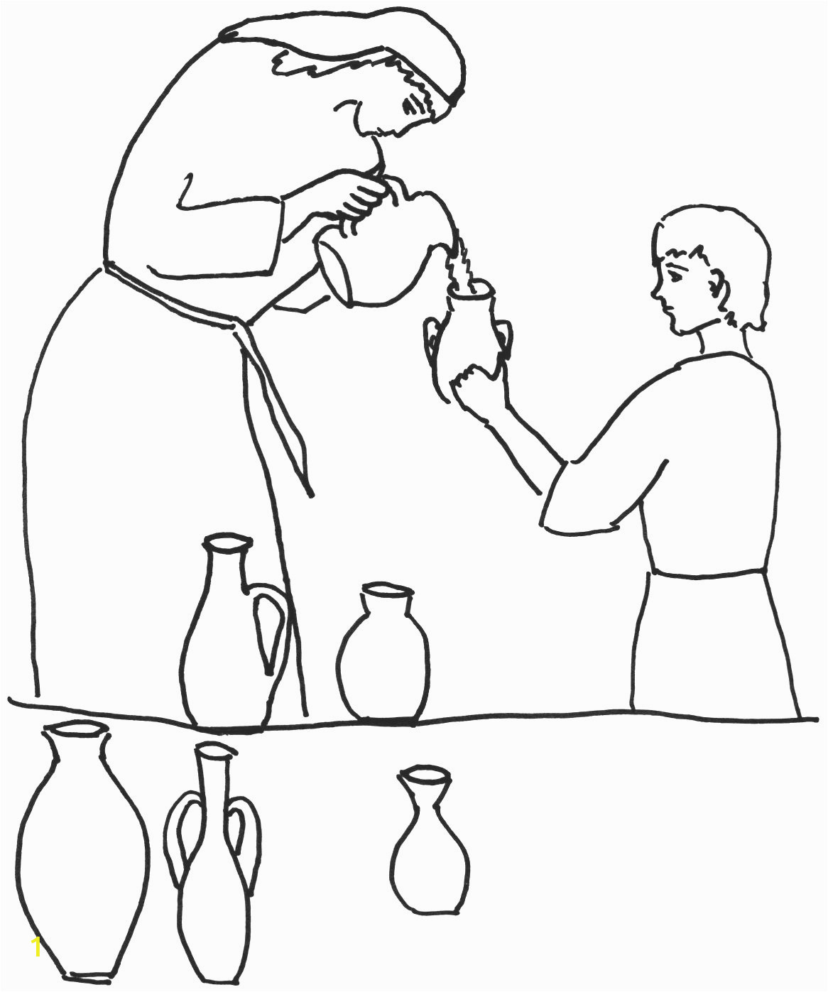elijah and the widow woman coloring pages