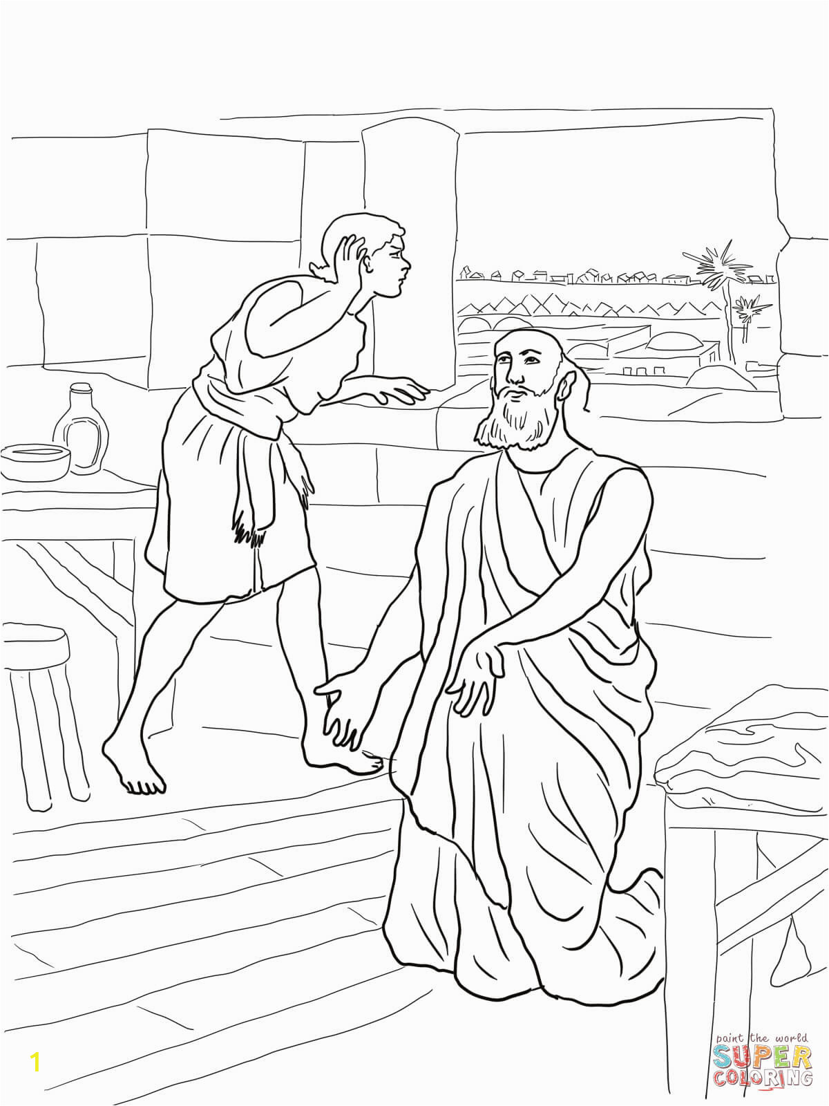 elisha coloring pages