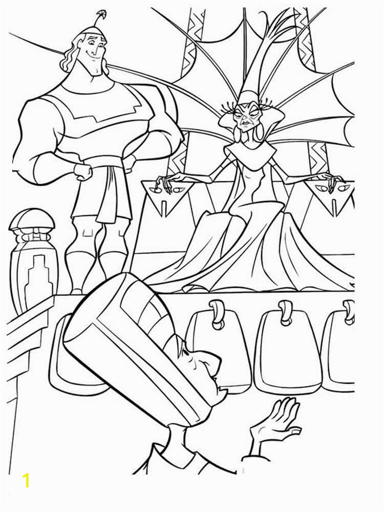 the emperor s new groove coloring pages