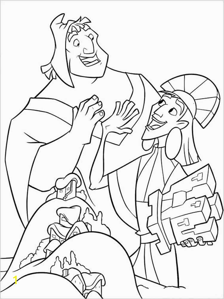 the emperor s new groove coloring pages