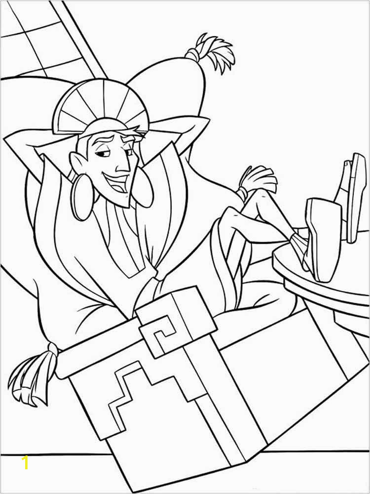 the emperor s new groove coloring pages