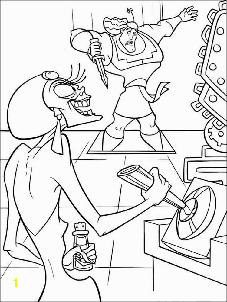 the emperor s new groove coloring pages