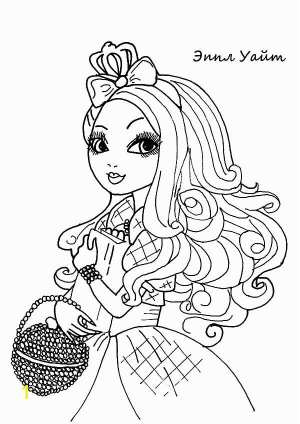 apple white ever after high coloring pages