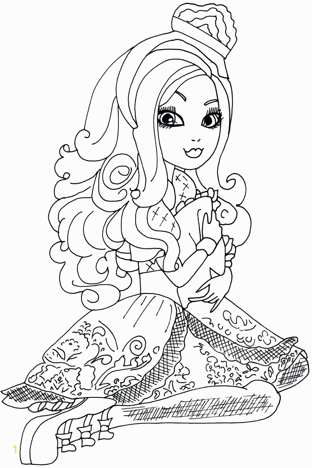 free printable apple white coloring page