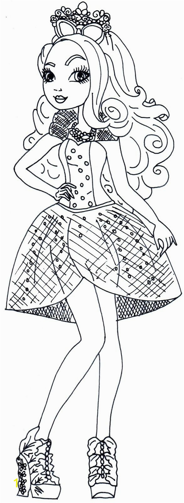 Ever after High Apple White Coloring Pages Free Printable Mirror Beach Ever after High Coloring Page