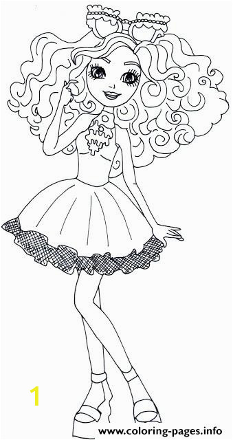 madeline hatter ever after high printable coloring pages book