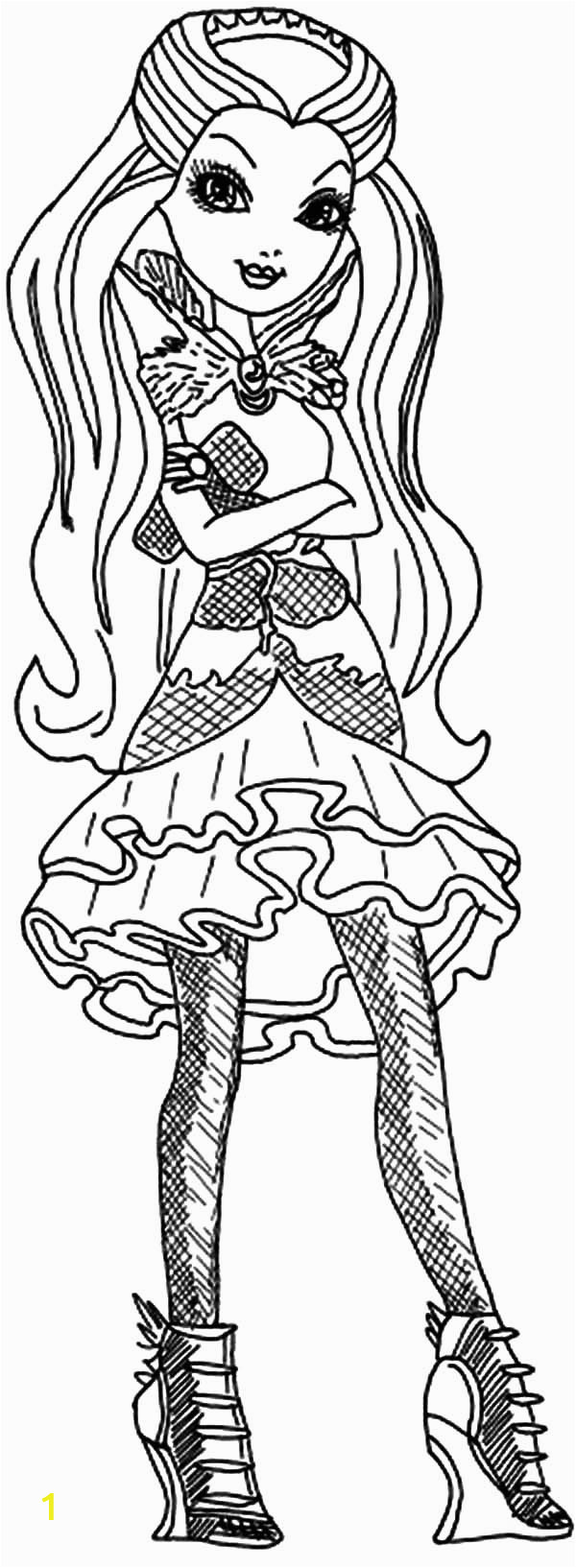 Ever after High Coloring Pages Raven Ever after High Lovely Raven Queen Coloring Pages