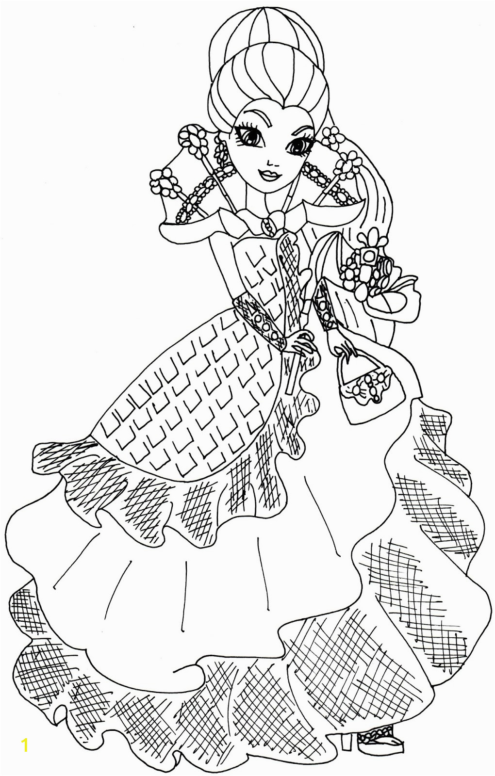 Ever after High Coloring Pages Raven Raven Queen Coloring Page