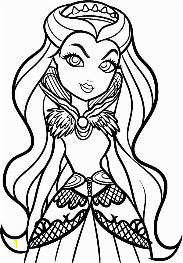 raven queen stunning looks ever after high coloring pages