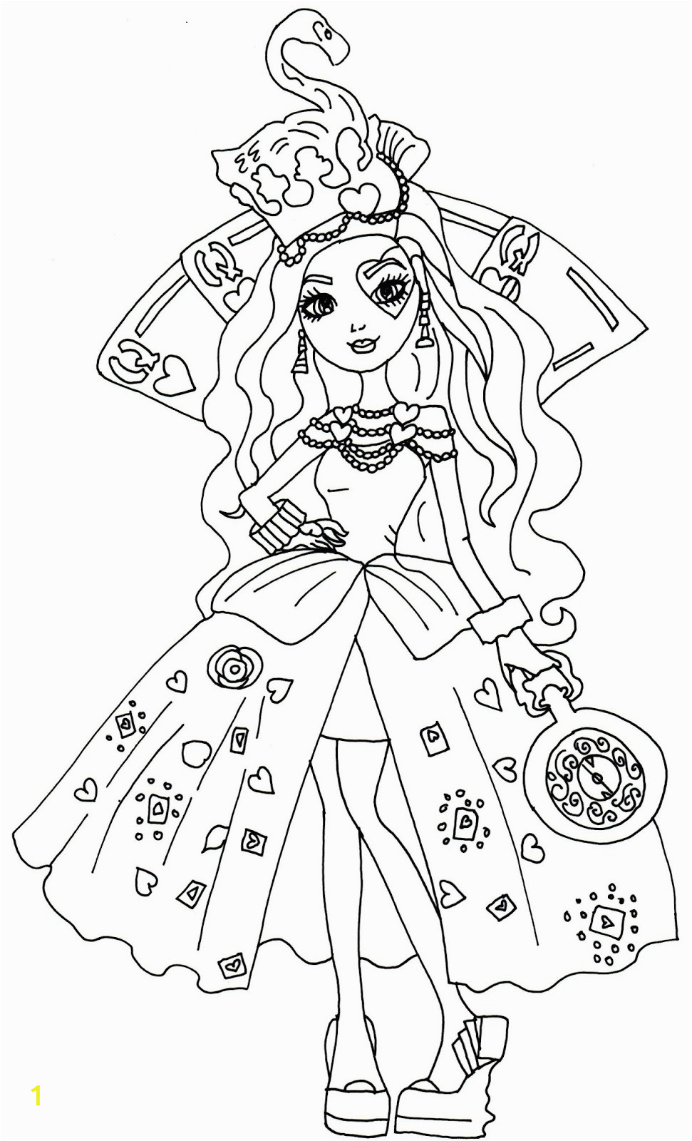 ever after high coloring pages