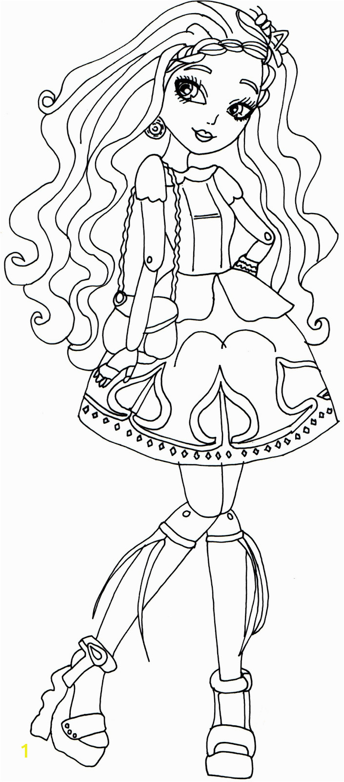 ever after high coloring pages