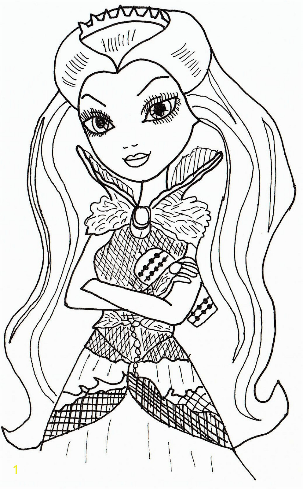 raven queen free coloring sheet