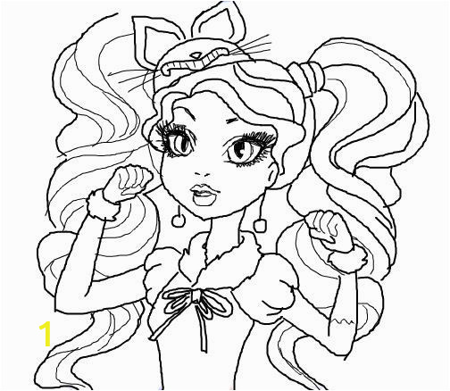 Ever after High Kitty Cheshire Coloring Pages Kitty Cheshire Coloring Page