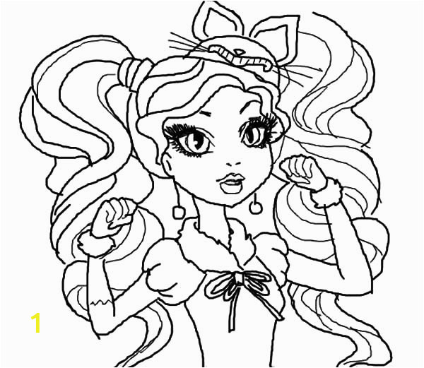 kitty cheshire ever after high coloring pages