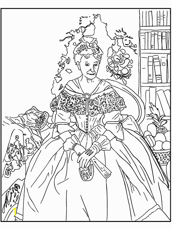 famous paintings coloring pages
