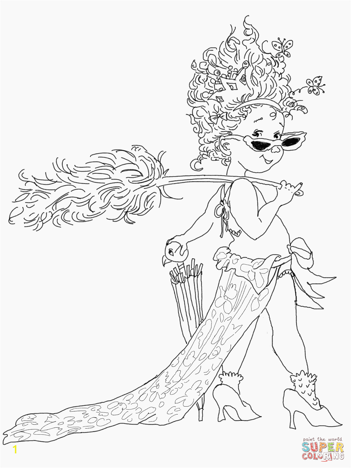 fancy nancy coloring pages